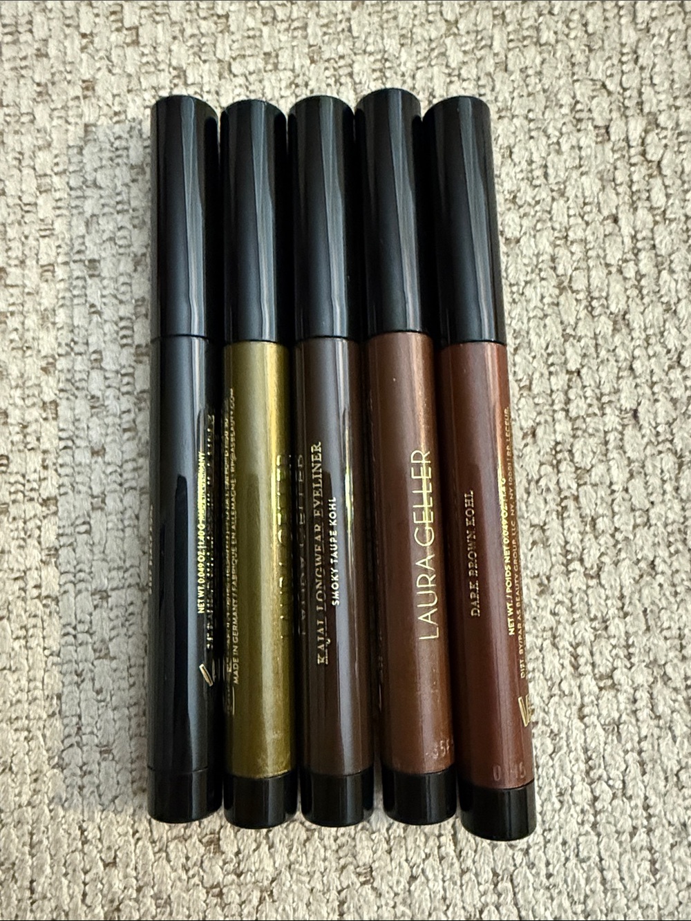 5 Piece Laura Geller Kajal Eyeliner/Eyeshadow Set